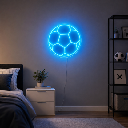 Soccer Ball Field Wall LED Neon Sign main product image