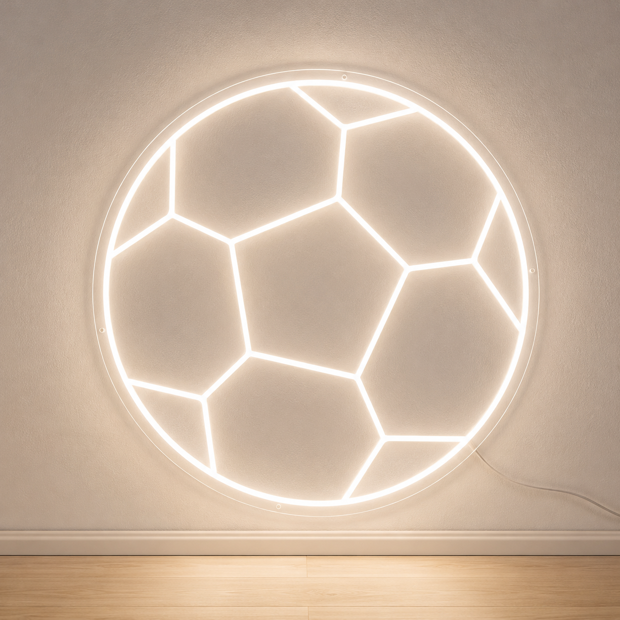 Soccer Ball Goal Wall LED Neon Sign main product image