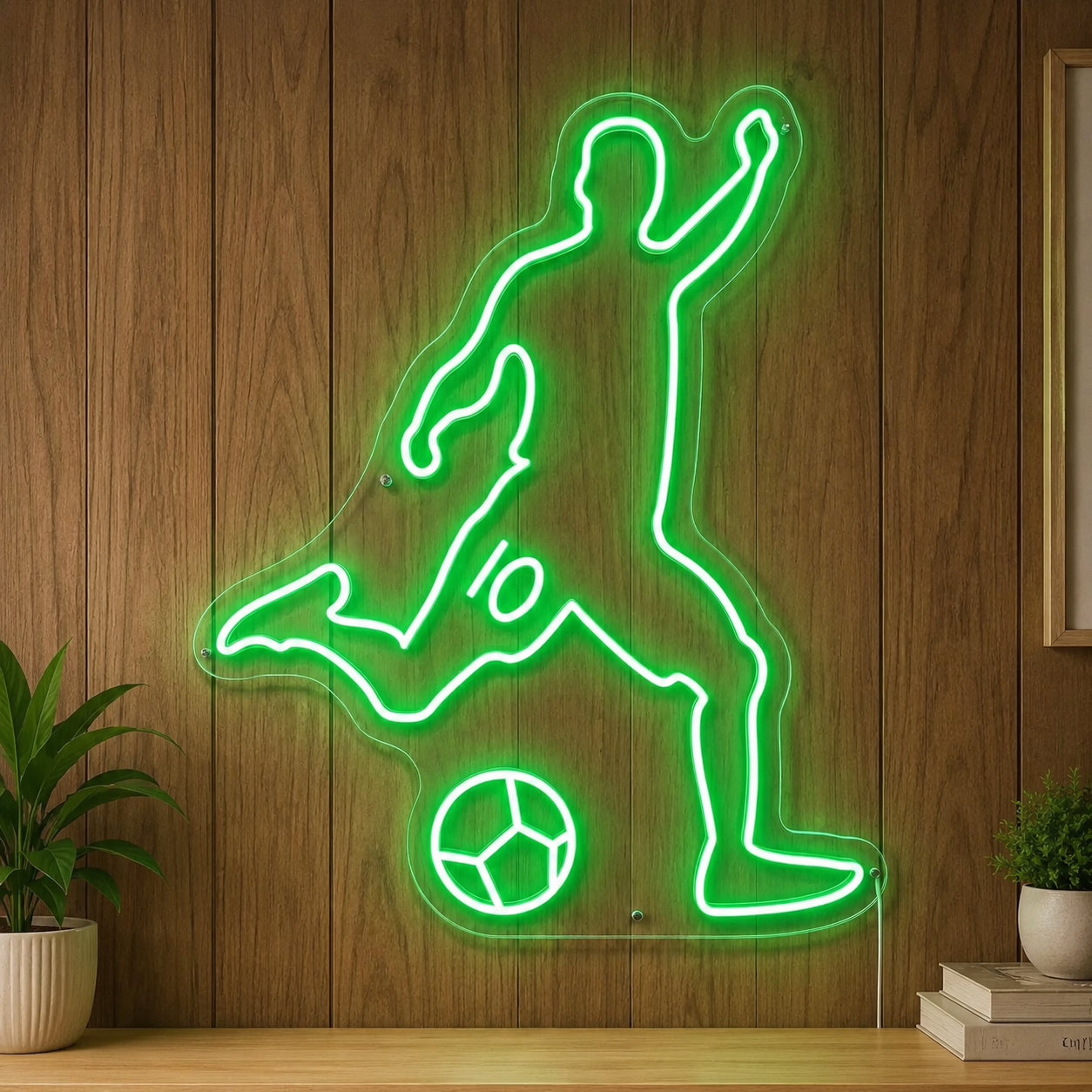 Soccer Ball Sports Room LED Neon Sign main product image