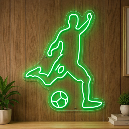 Soccer Ball Sports Room LED Neon Sign main product image