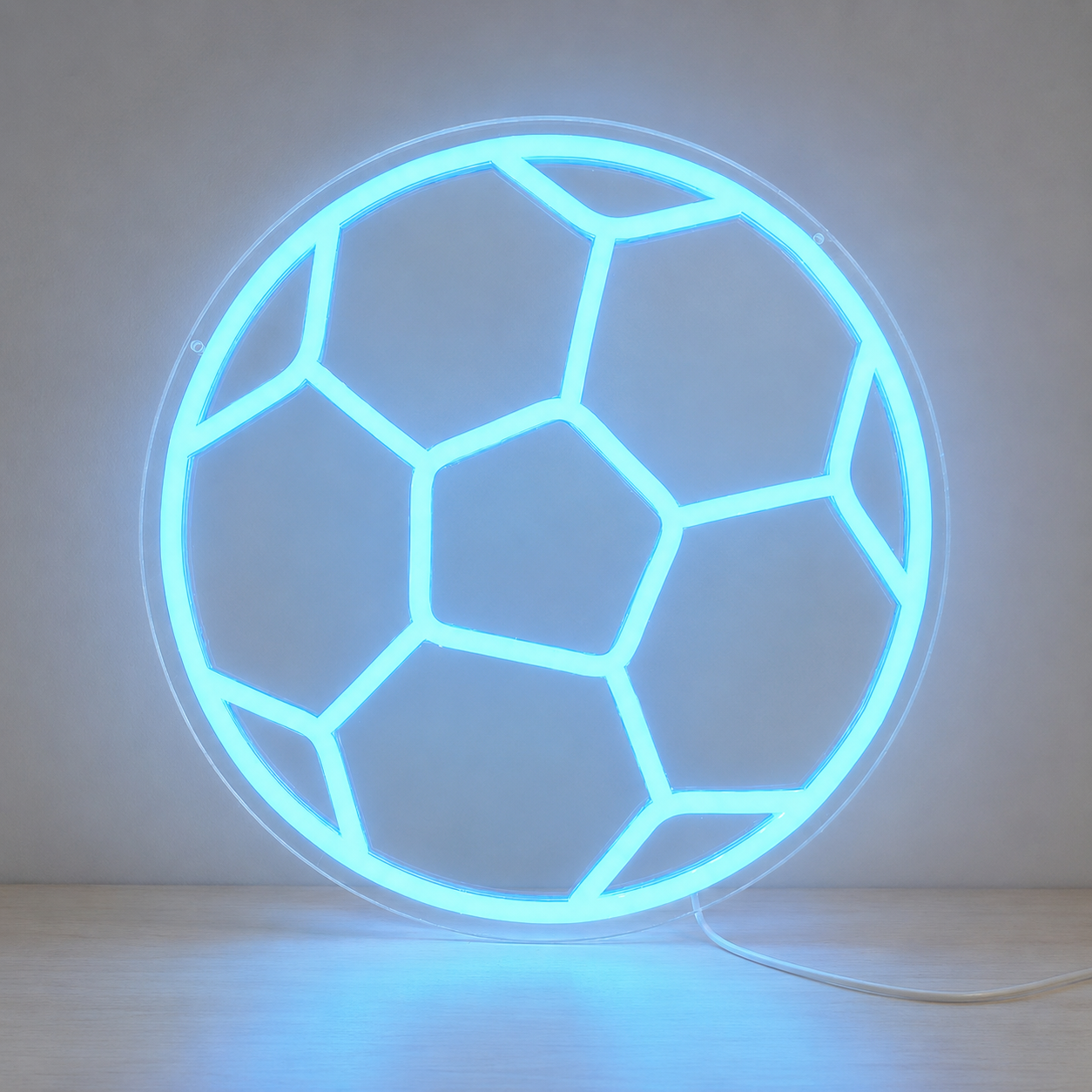 Soccer Ball Trophy Wall LED Neon Sign main product image