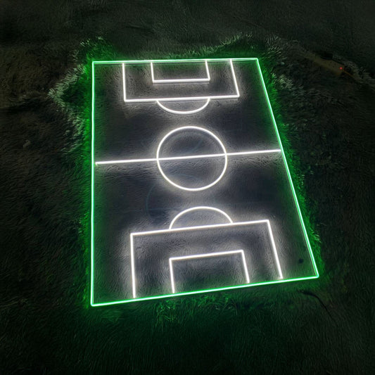 Soccer Field Football Neon Sign