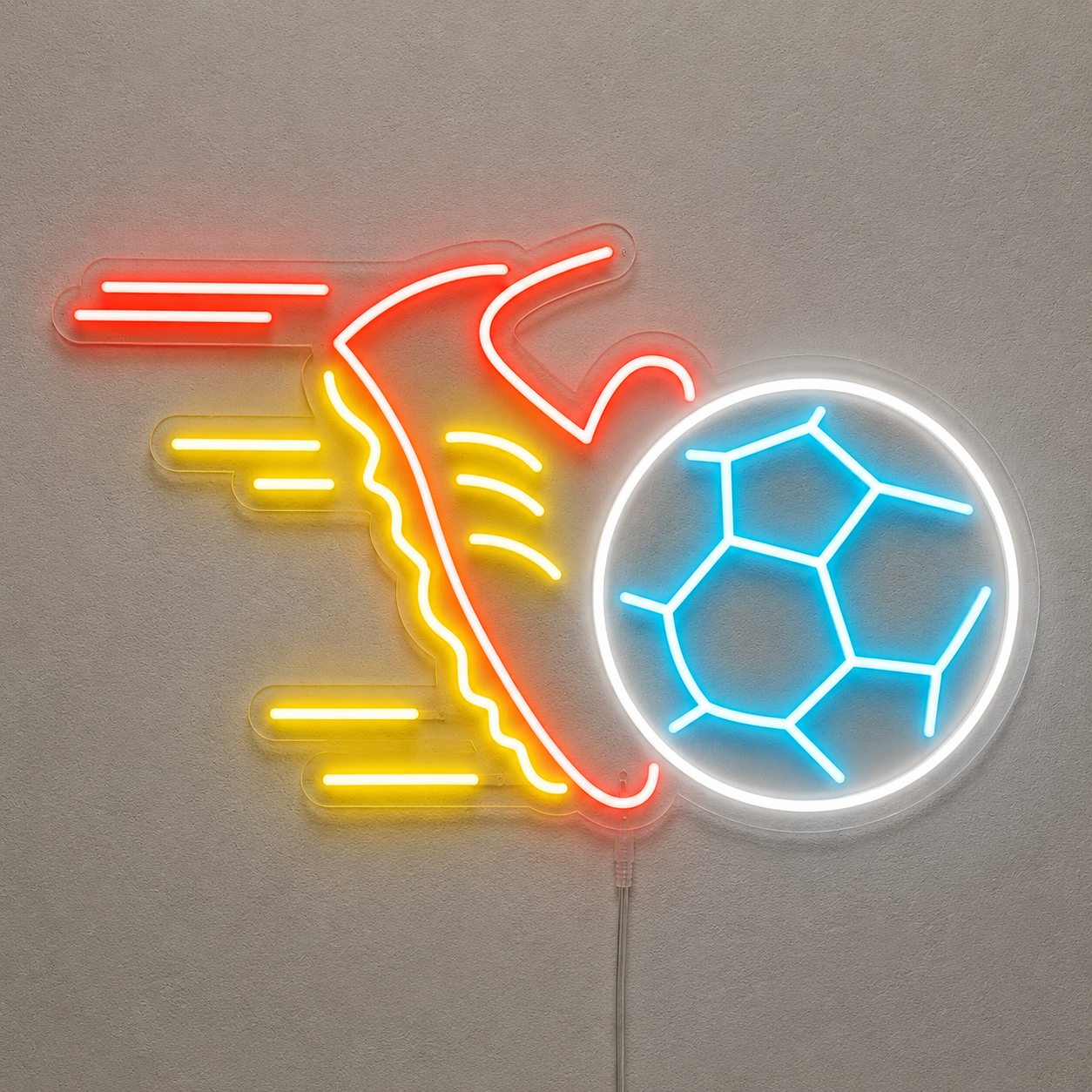 Soccer Game Room Goal Wall LED Neon Sign main product image