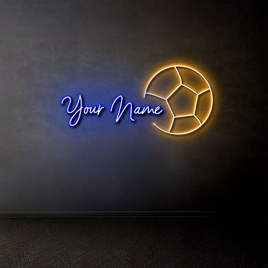 Soccer Name Neon Sign