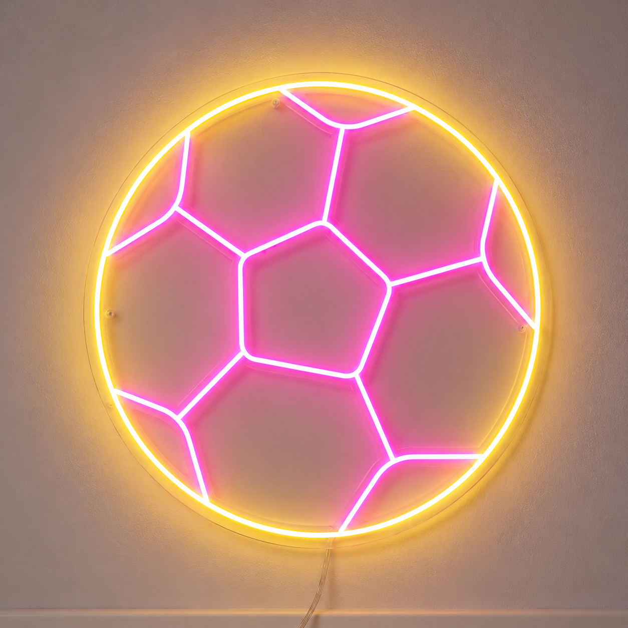 Soccer Player Silhouette Display Wall LED Neon Sign main product image