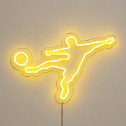 Soccer Player Silhouette Wall Decor LED Neon Sign main product image