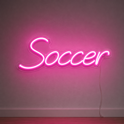 Soccer Training Goal Wall LED Neon Sign main product image