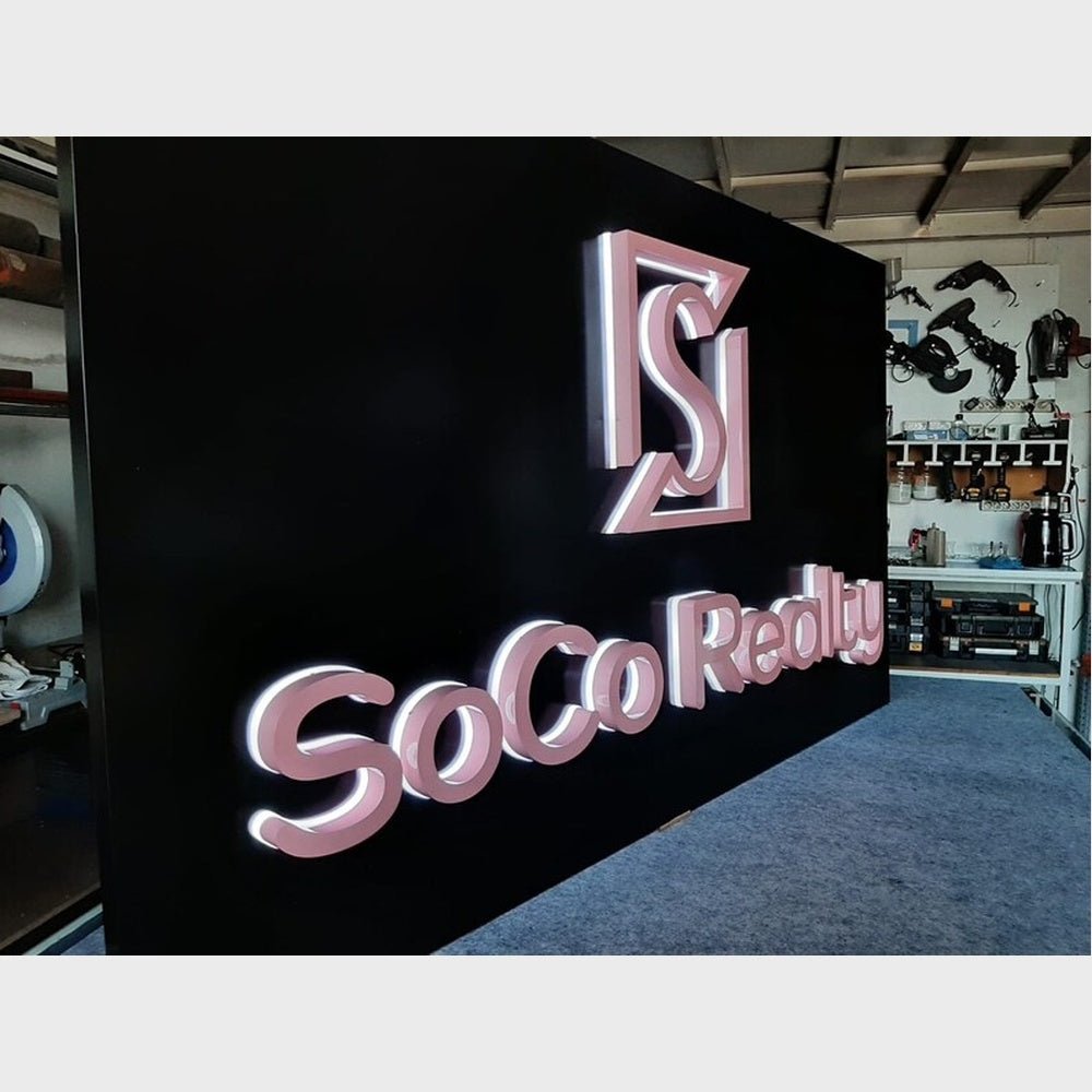 Soco Reality 3D Backlit Channel Letters Led Light Sign - Shineneon