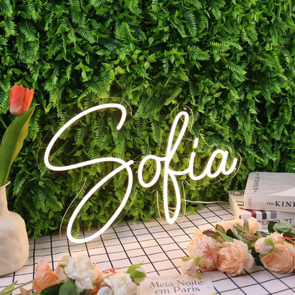 Sofia Yellow Led Neon Sign - Shineneon