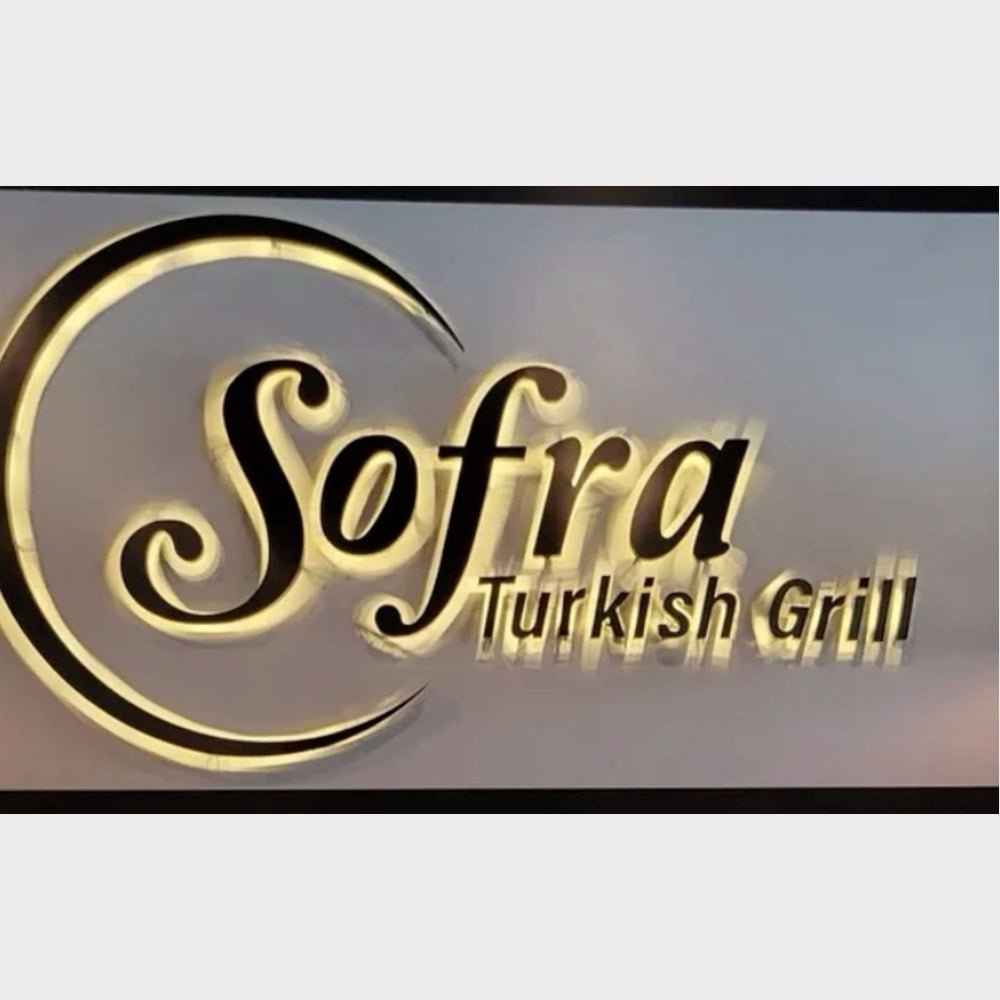 Sofra Turkish Grill 3D Backlit Channel Letters Led Light Sign - Shineneon