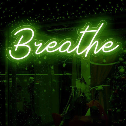 Soft Glow Light Blue Breathe Led Neon Sign Yoga Meditation Decor | Shineneon