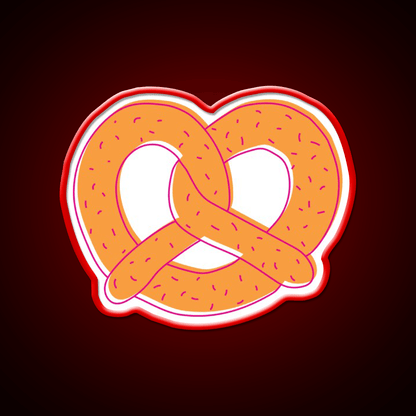 Soft Pretzel Snack Food Led Neon Sign Rgb Color - Shineneon