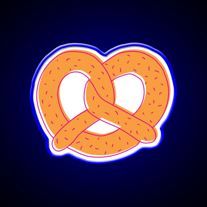 Soft Pretzel Snack Food Led Neon Sign Rgb Color - Shineneon