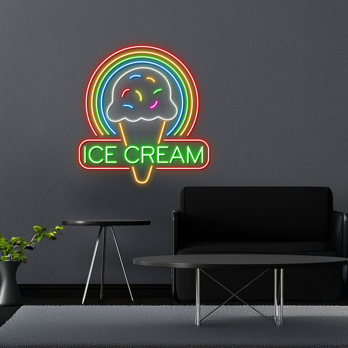 Soft Stuff Ice Cream Neon Sign