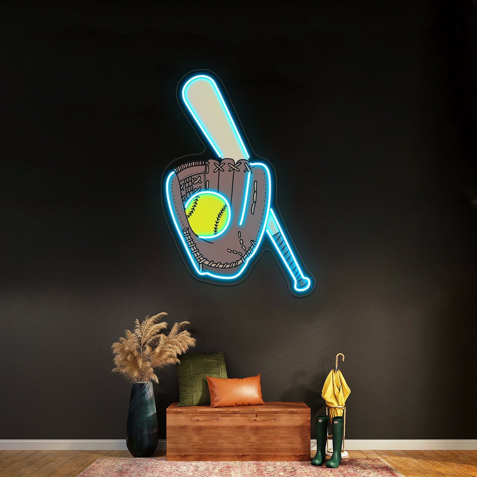 Softball Artwork Inexpensive Custom Neon Signs | Shineneon