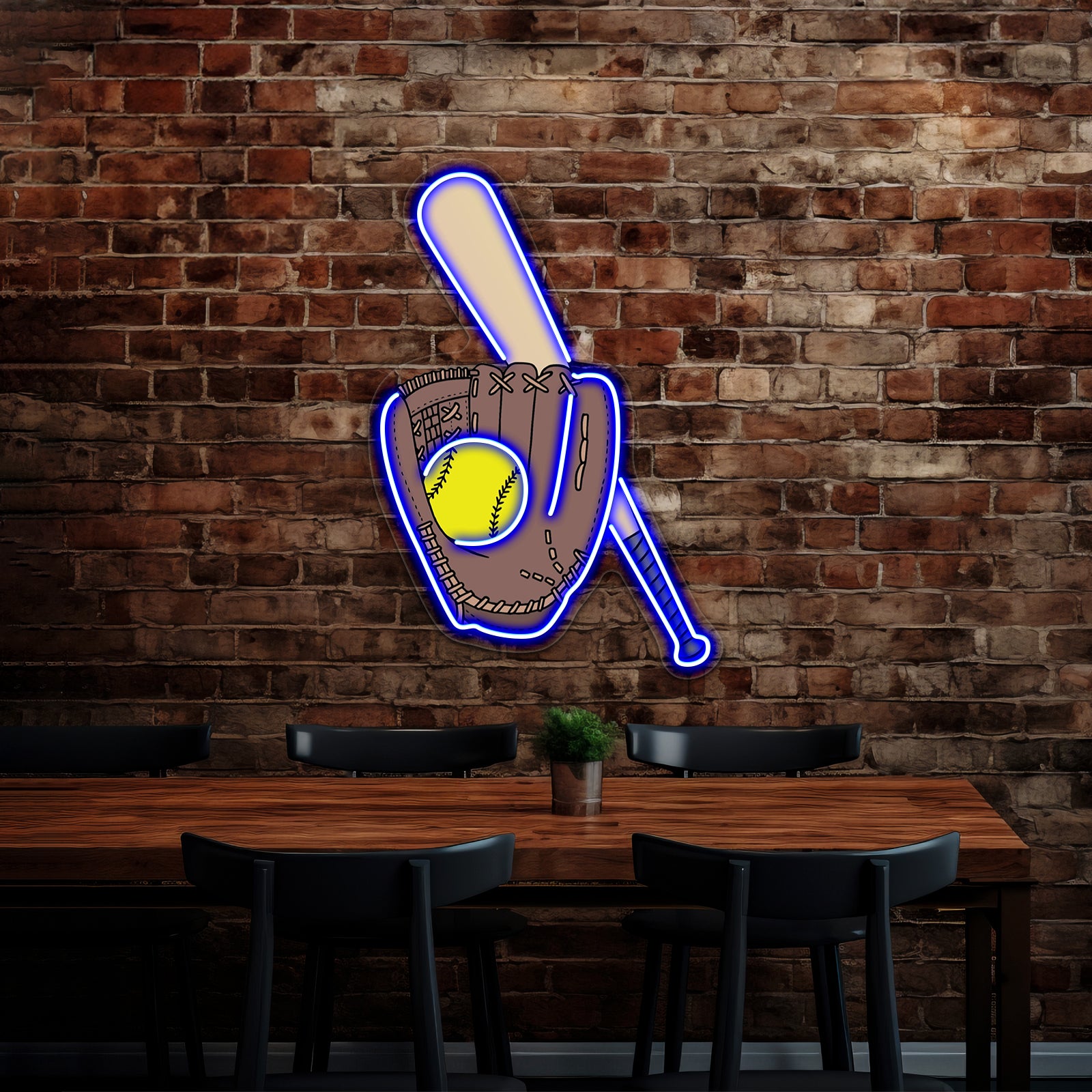 Softball Artwork Inexpensive Custom Neon Signs | Shineneon