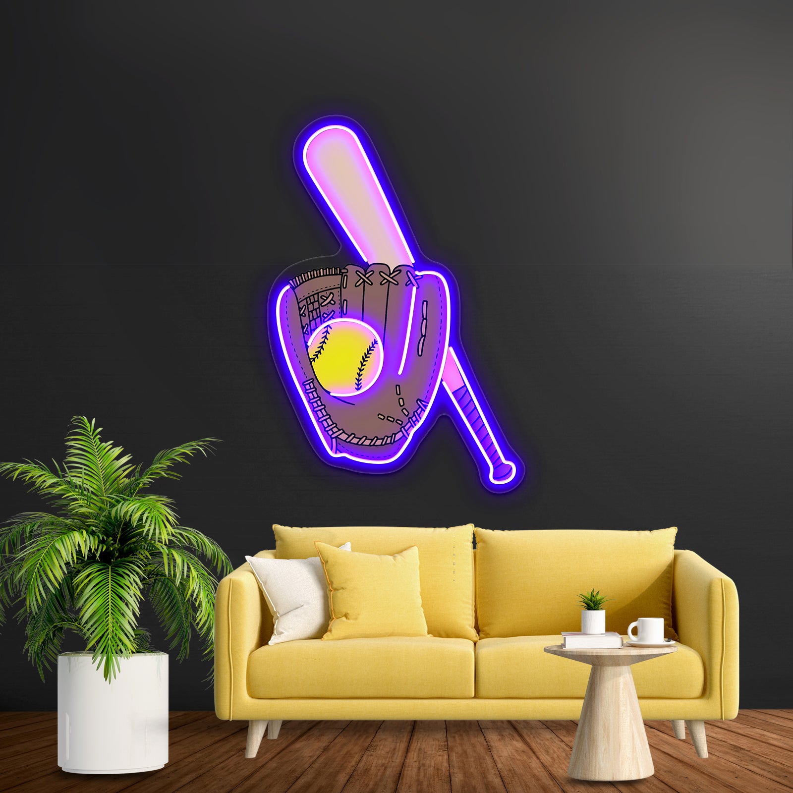 Softball Artwork Inexpensive Custom Neon Signs | Shineneon