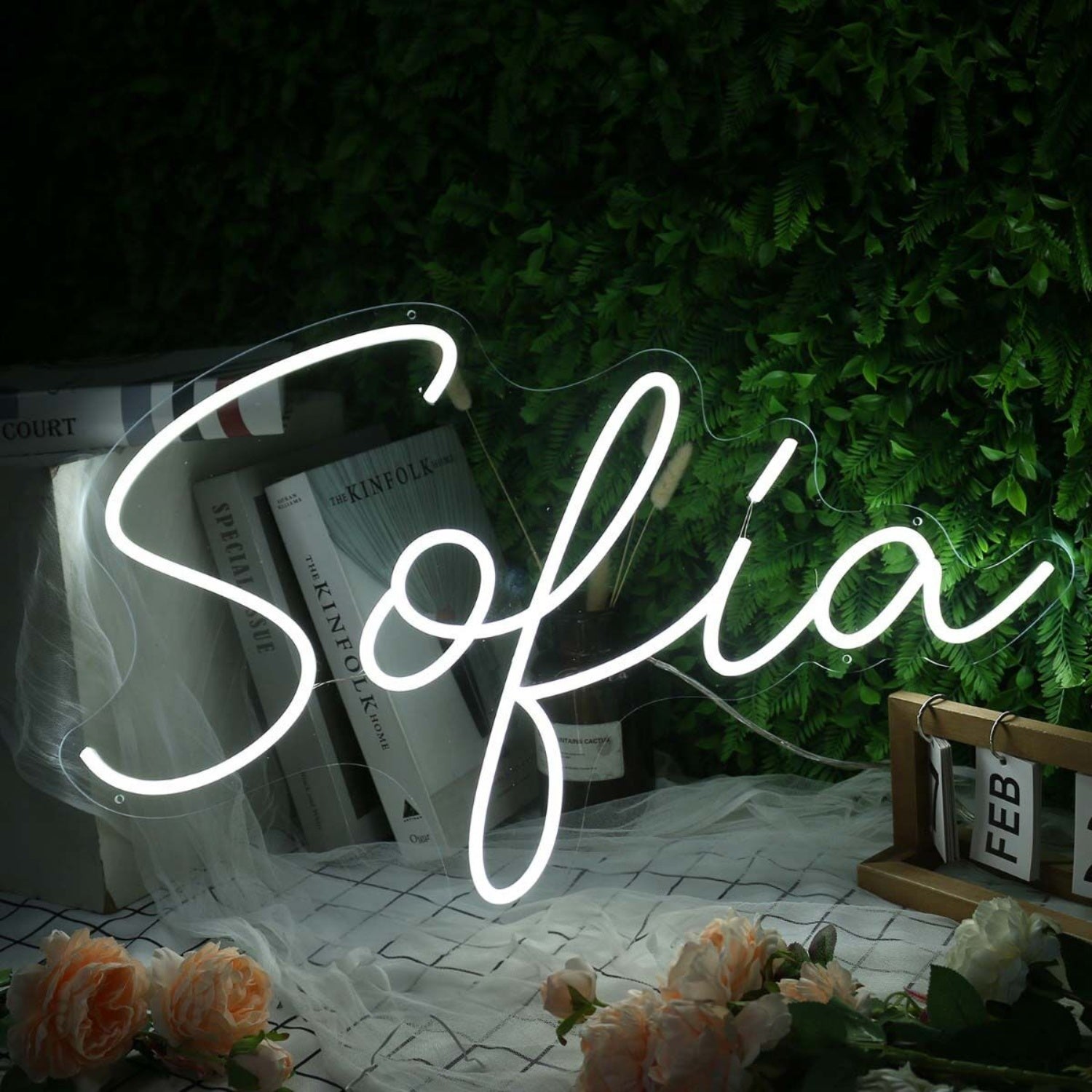 Sokia White Name Led Neon Sign - Shineneon