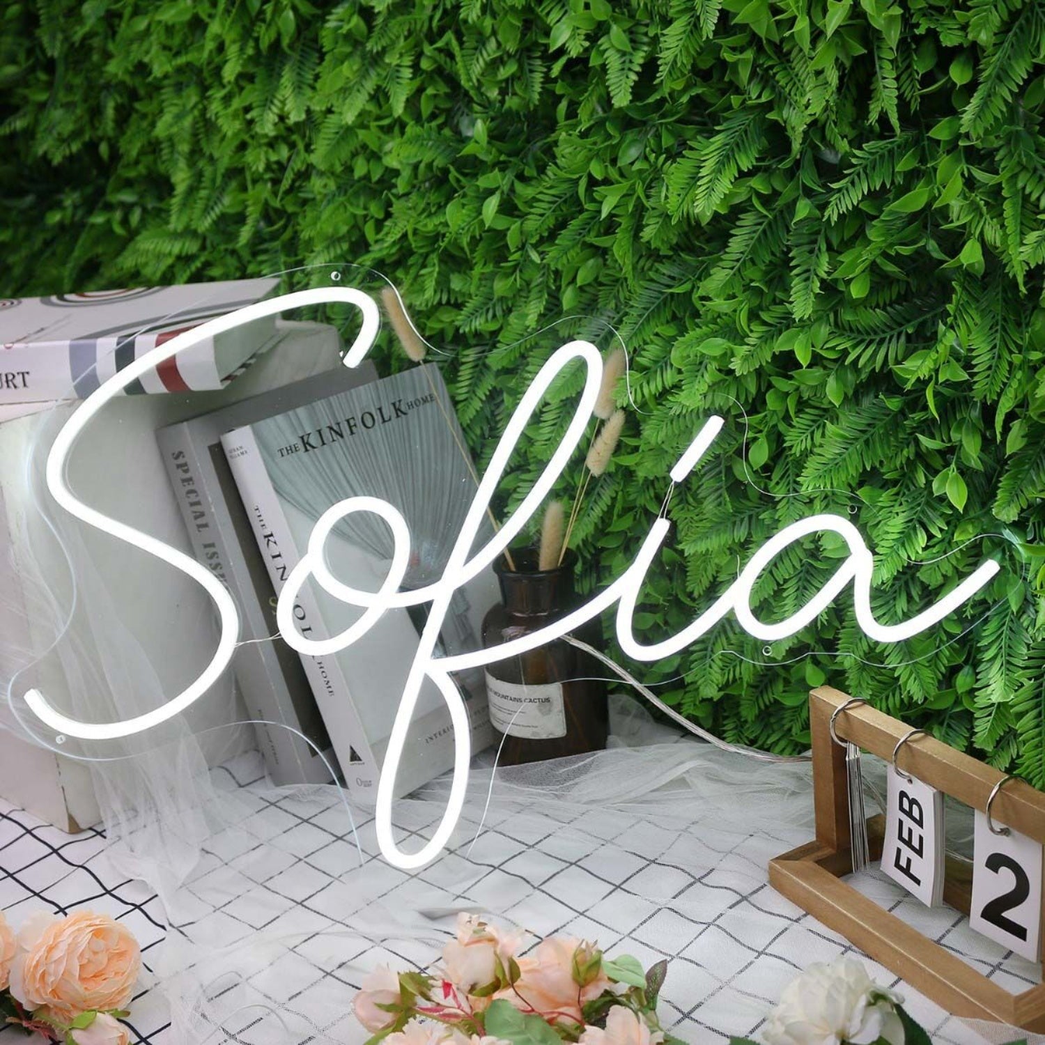 Sokia White Name Led Neon Sign - Shineneon