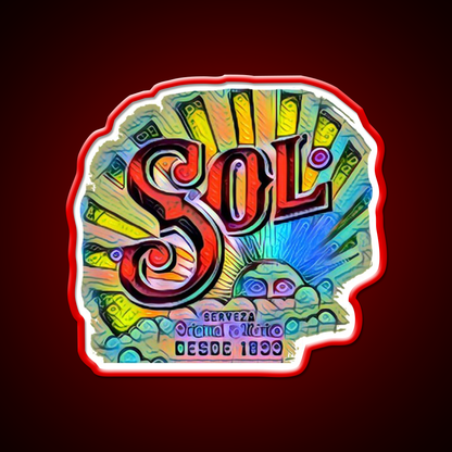 Sol Cerveza Beer Bar Decor Led Neon Sign Wall Art Rgb Color - LED neon sign view 10