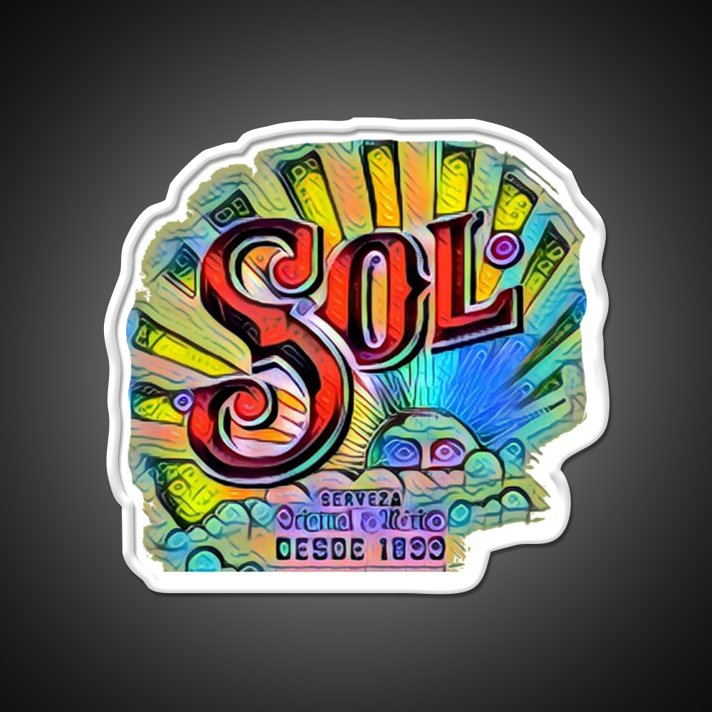 Sol Cerveza Beer Bar Decor Led Neon Sign Wall Art Rgb Color - LED neon sign view 11