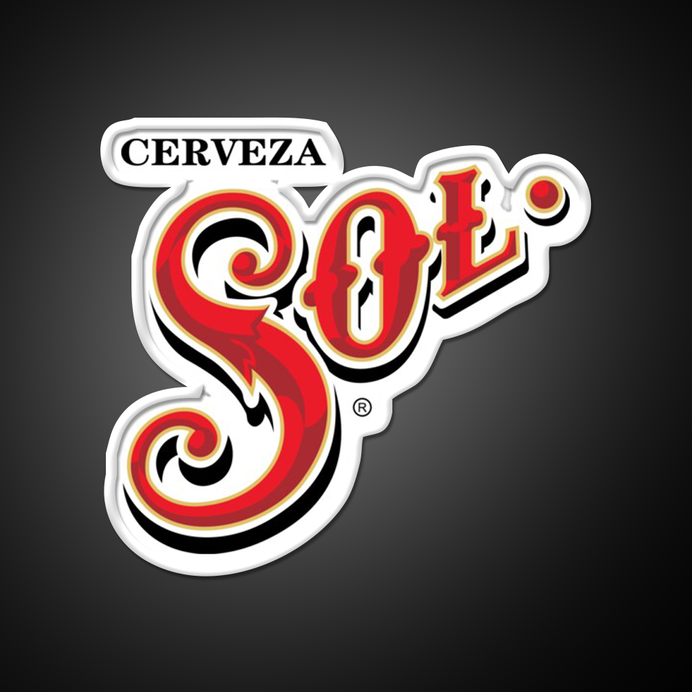Sol Mexican Beer Bar Decor Led Neon Sign Rgb Color