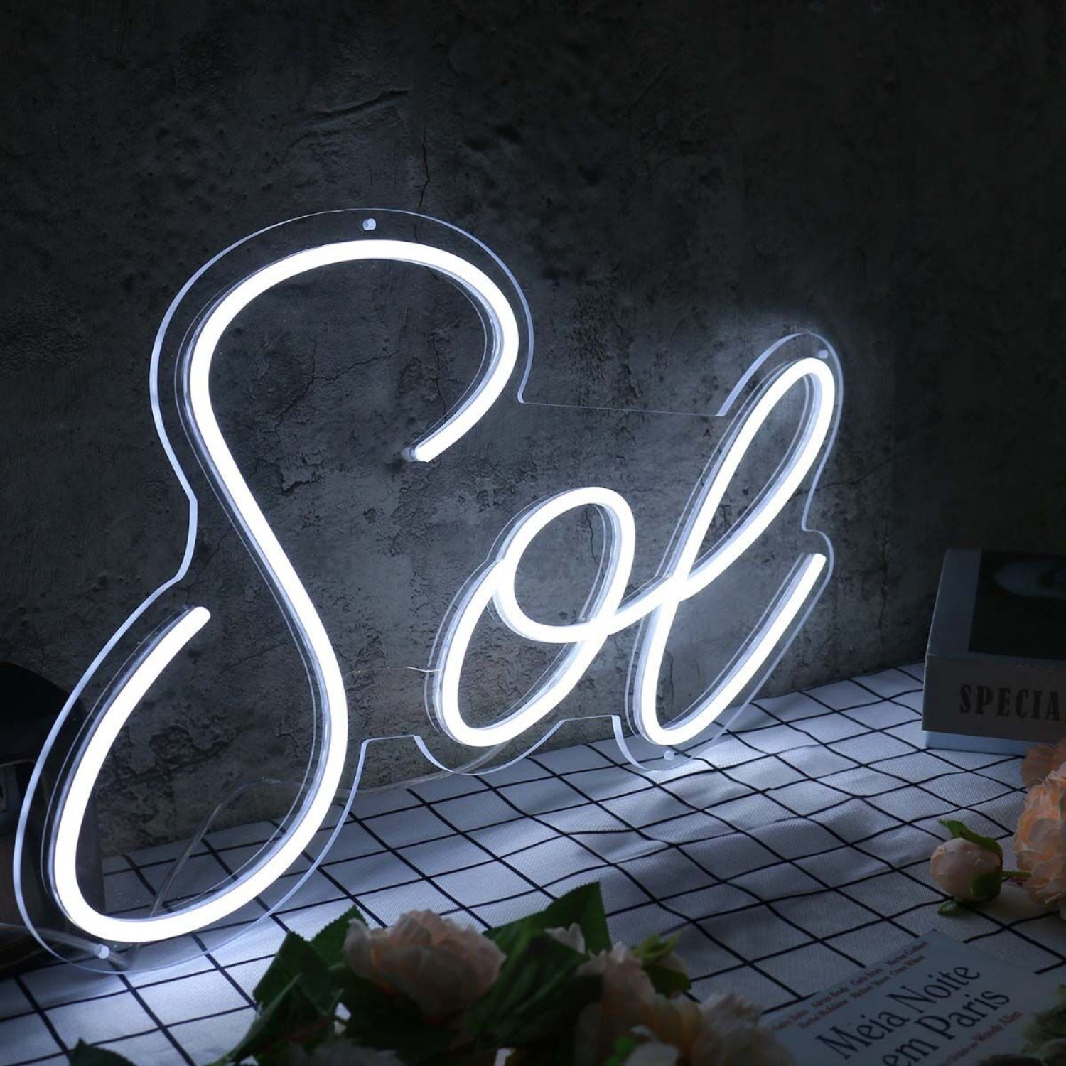 Sol White Led Neon Sign - Shineneon