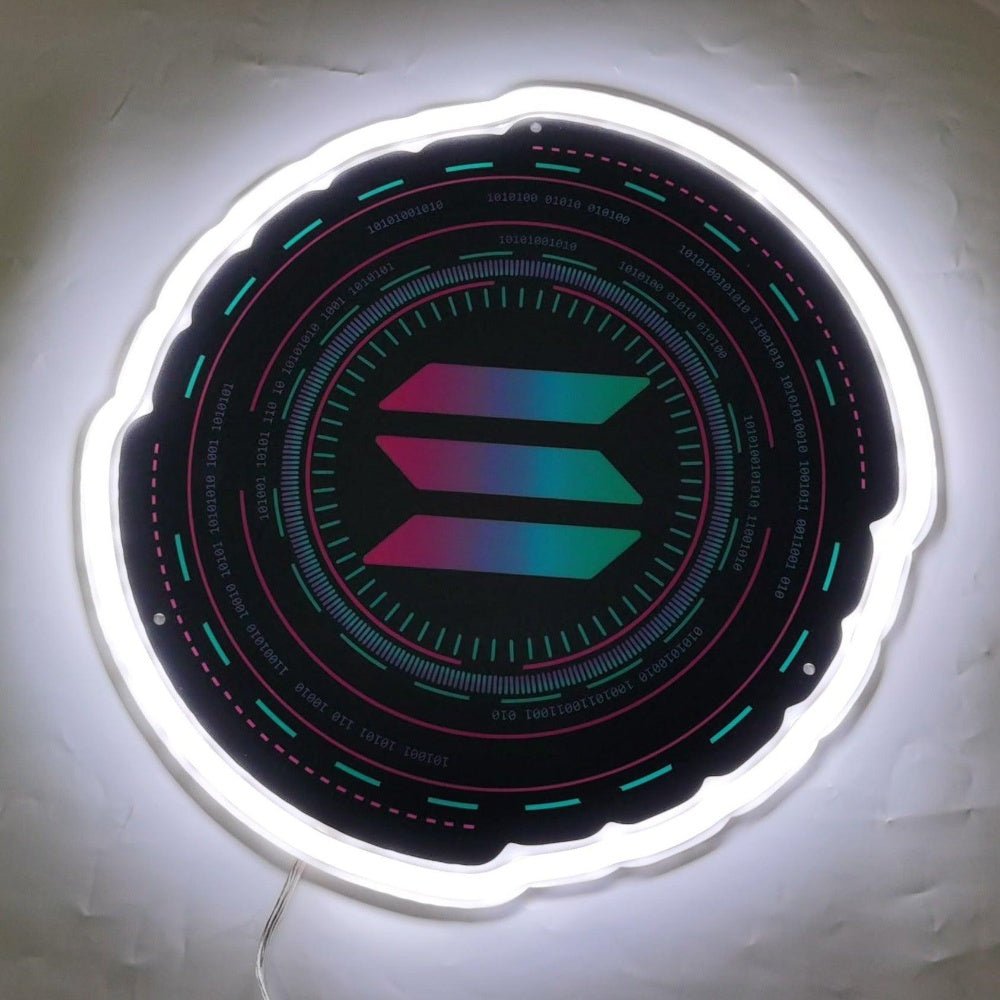 Solana Crypto Rgb Sol Token Led Neon Sign - Shineneon