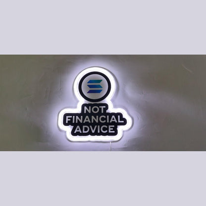 Solana Not Finanacial Advice Black Edition Led Neon Sign - Shineneon