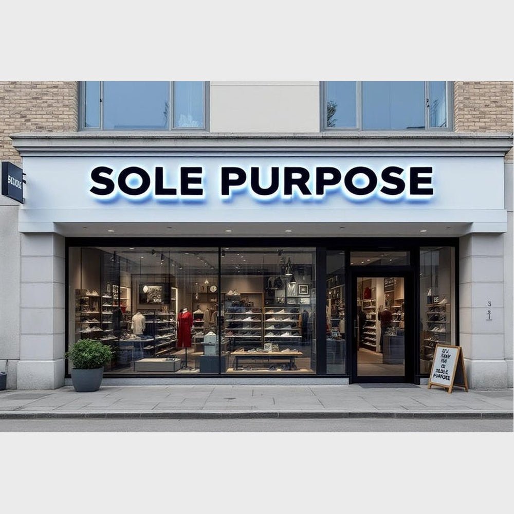Sole Purpose 3D Backlit Channel Letters Led Light Sign - Shineneon