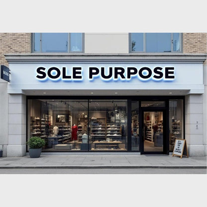 Sole Purpose 3D Backlit Channel Letters Led Light Sign - Shineneon