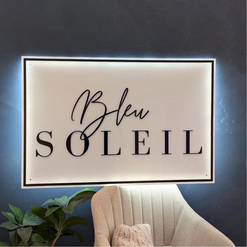 Soleil Acrylic Business Logo Sign - Shineneon