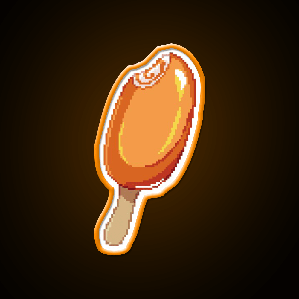 Solero Ice Cream Pixel Art Snack Food Led Neon Sign Rgb Color - Shineneon