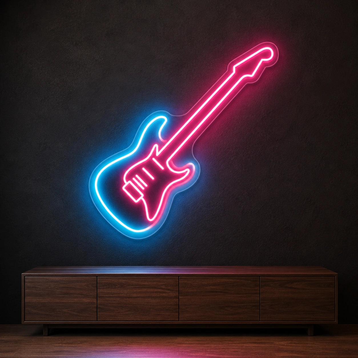 Solid Body Electric Guitar LED Neon Sign Garage Man Cave Neon Sign high-converting product image