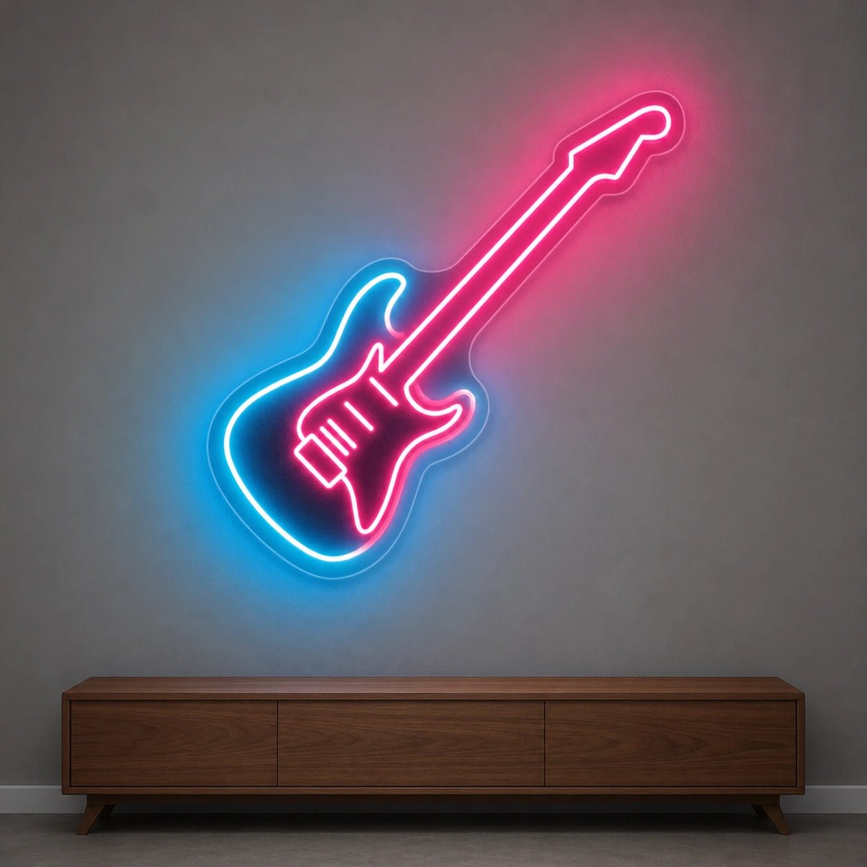 Solid Body Electric Guitar LED Neon Sign Garage Man Cave Neon Sign - Shineneon