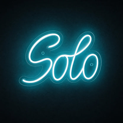 Solo LED Neon Sign Garage Man Cave Neon Sign main product image