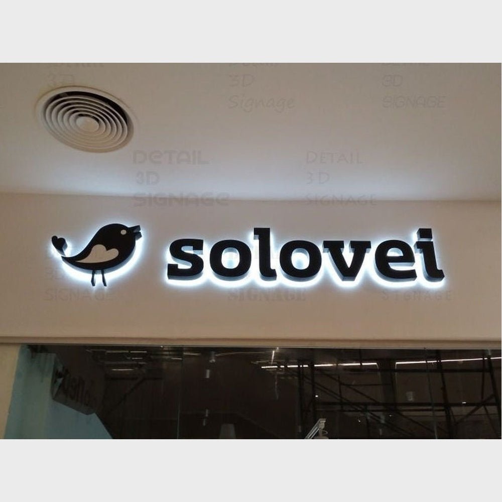 Solovei With Logo 3D Backlit Channel Letters Led Light Sign - Shineneon
