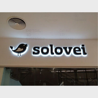 Solovei With Logo 3D Backlit Channel Letters Led Light Sign - Shineneon