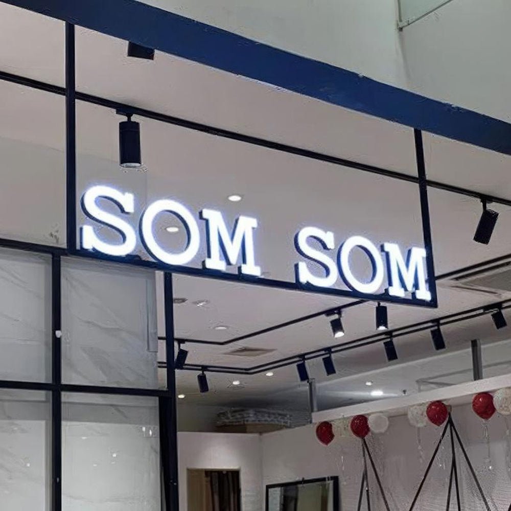 Som Som 3D Frontlit Letters Metal Led Sign - Shineneon