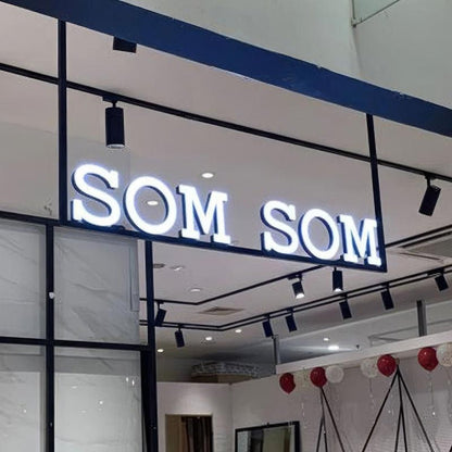 Som Som 3D Frontlit Letters Metal Led Sign - Shineneon