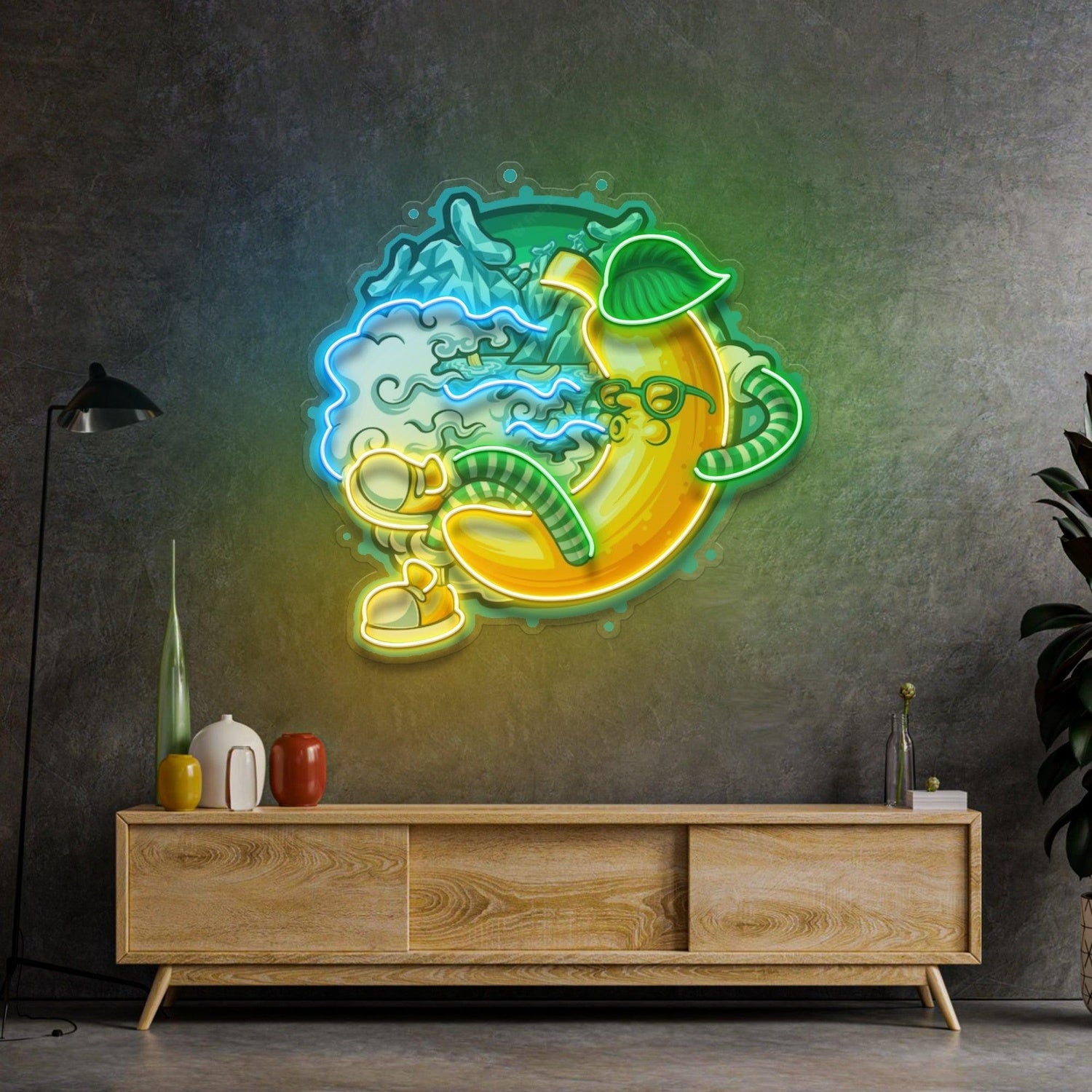 Sombrero Maracas Cartoon Uv Printed Led Neon Sign For Mexican Bar Restaurant Decor | Shineneon
