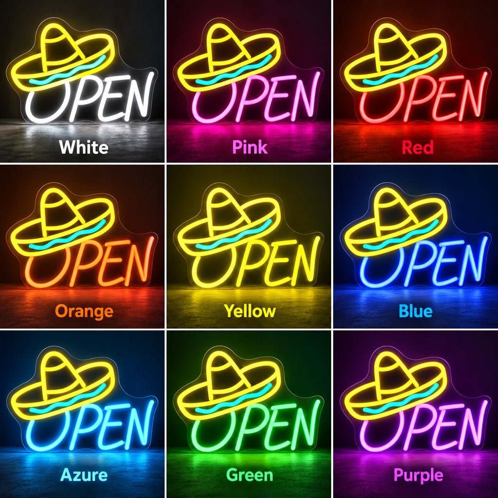 Sombrero Open LED Neon Sign - Shineneon