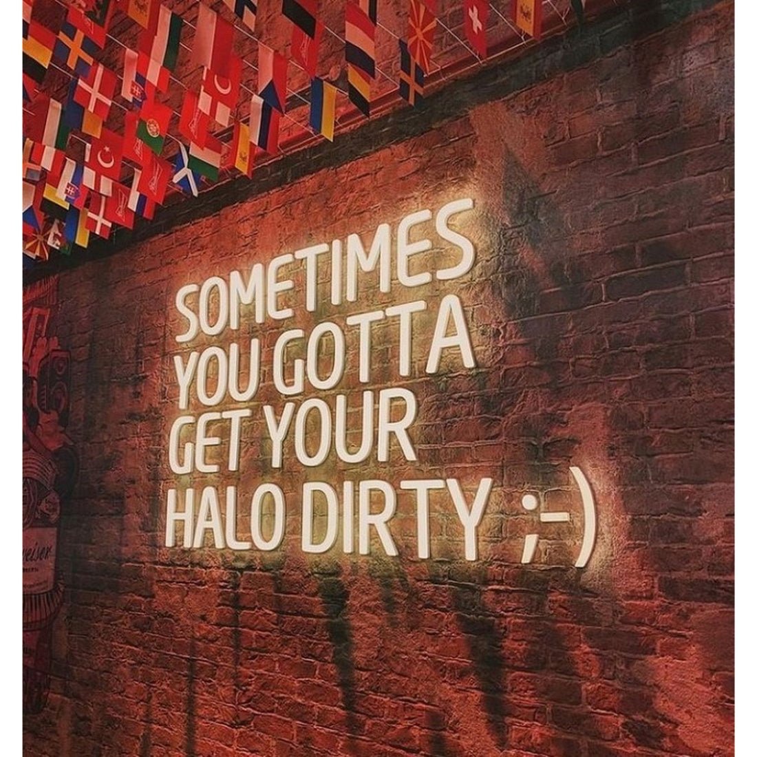 Sometimes You Gotta Get Your Halo Dirty Led Sign Business Neon Sign - Shineneon