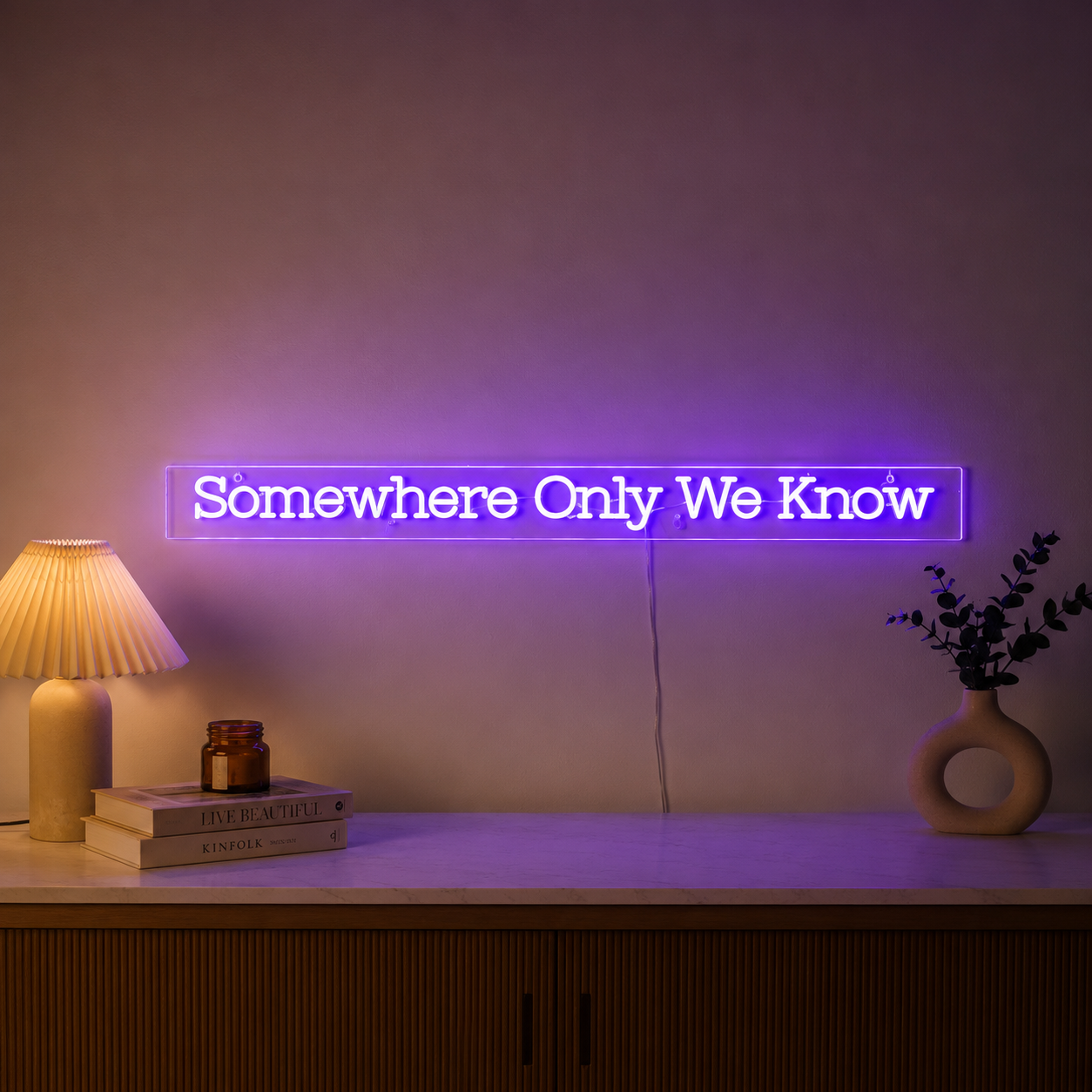 Somewhere Only Know Wall Decor LED Neon Sign main product image