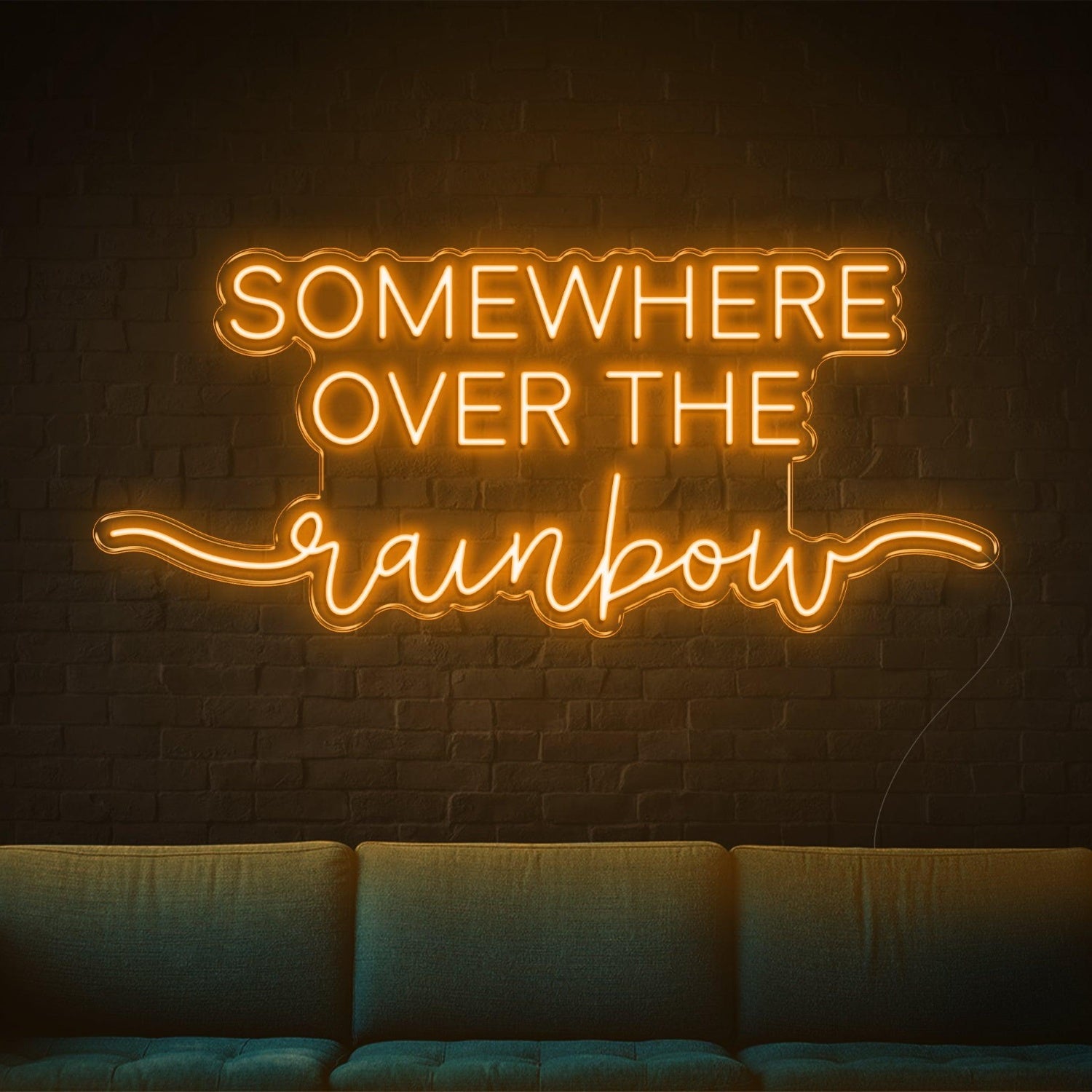 Somewhere Over The Rainbow Purple Led Neon Sign For Indoor Wall Art Decor | Shineneon