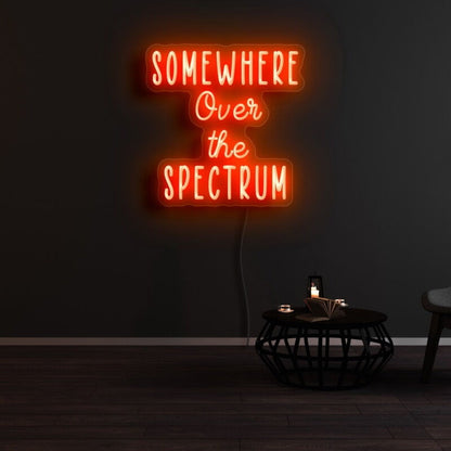 Somewhere Over The Spectrum Led Neon Sign - Shineneon