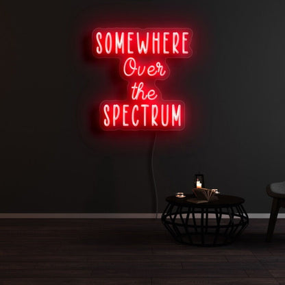 Somewhere Over The Spectrum Led Neon Sign - Shineneon