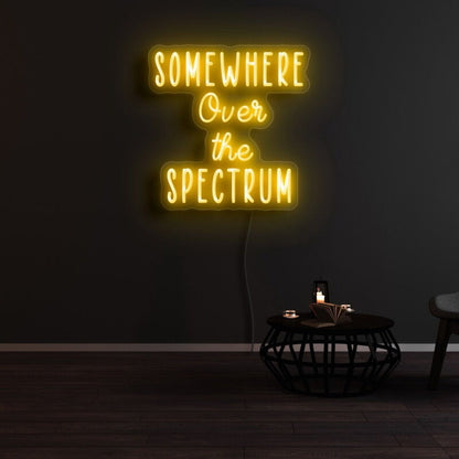 Somewhere Over The Spectrum Led Neon Sign - Shineneon