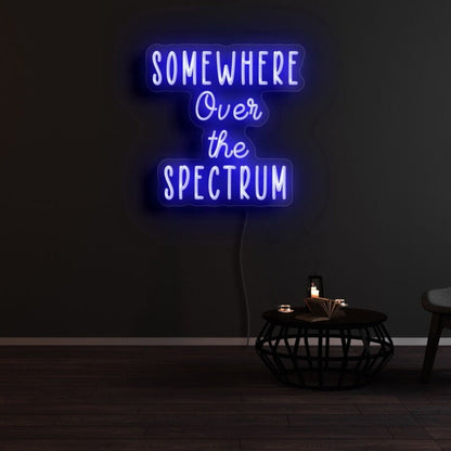 Somewhere Over The Spectrum Led Neon Sign - Shineneon