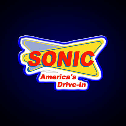 Sonic Americas Drive Fast Food Led Neon Sign For Burger Place Rgb Color - Shineneon